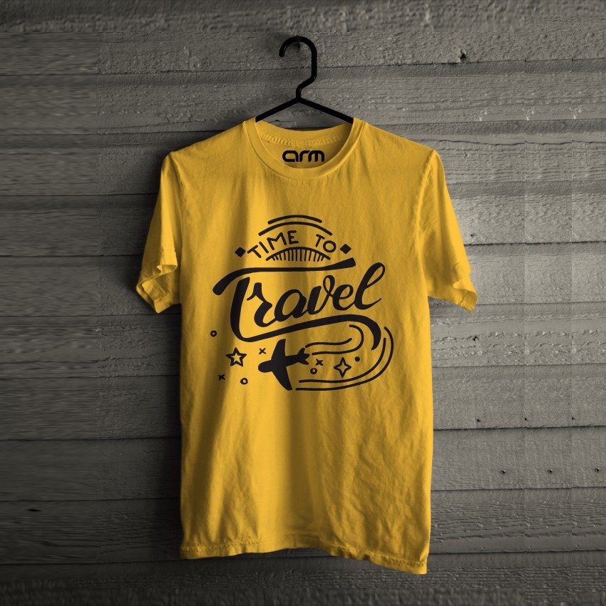 Time-to-Travel-T-Shirt-yellow